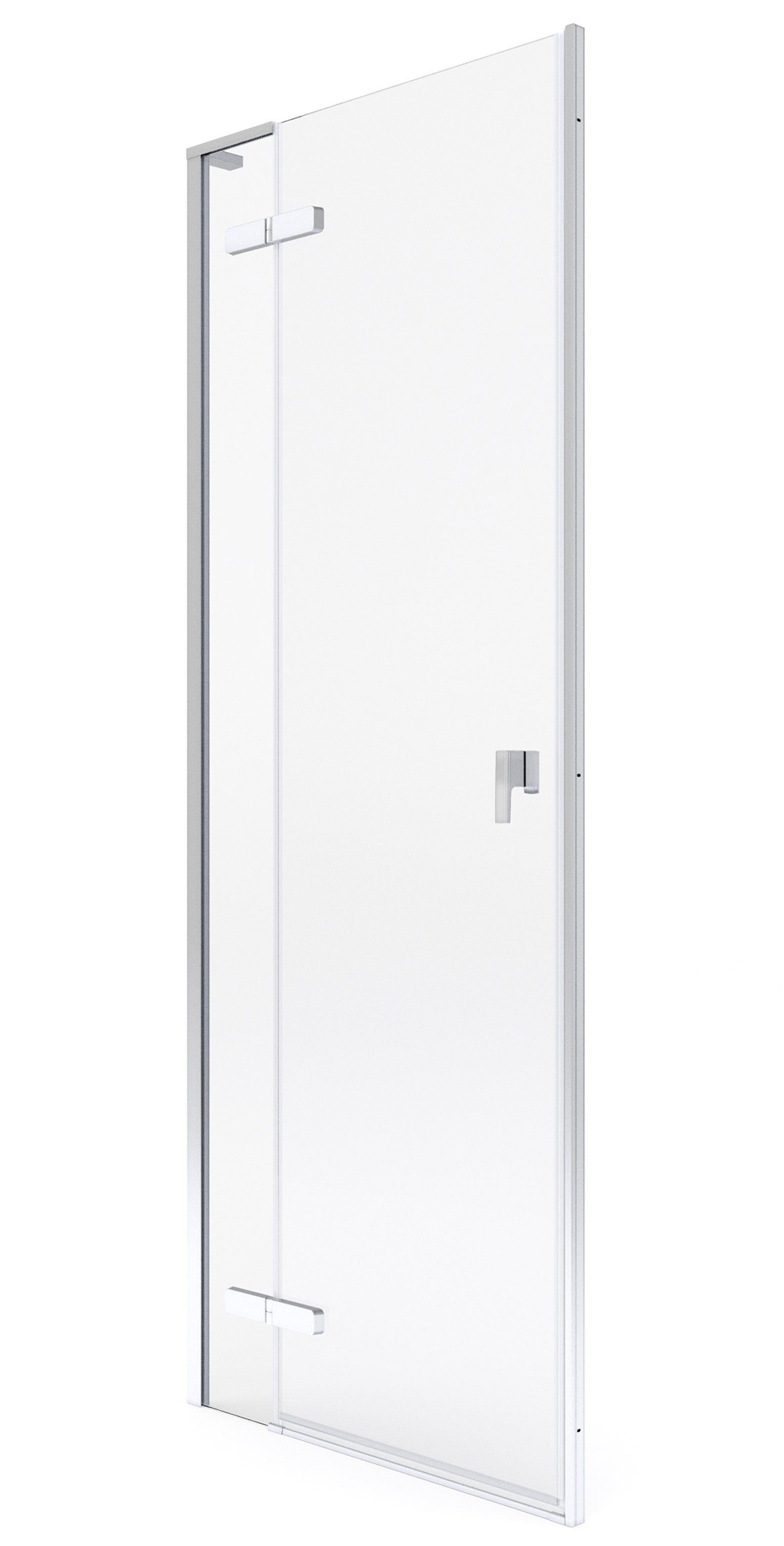 Roca Metropolis-N uși de duș 160 cm înclinabilă crom luciu/sticlă transparentă AMP0816012M
