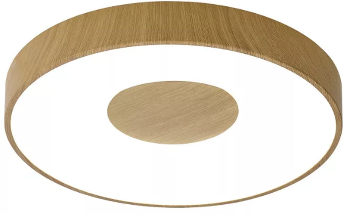 Mantra Coin Redondo plafon 1x80 W alb-lemn 7565