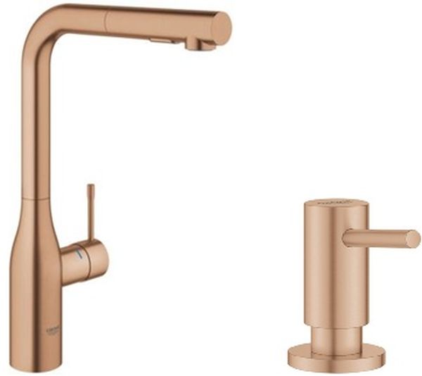 Set baterie bucătărie Grohe Essence 30270DL0, dozator de lichid Grohe Cosmopolitan 40535DL0