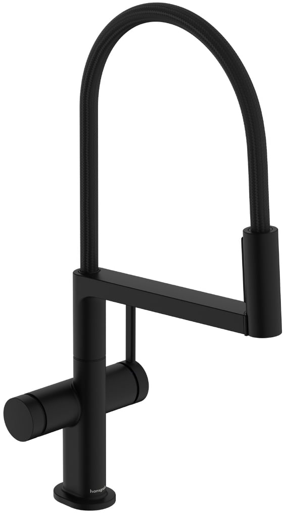 Hansgrohe Talis Select M54 PowderSpray baterie bucătărie pe picior negru 72861670