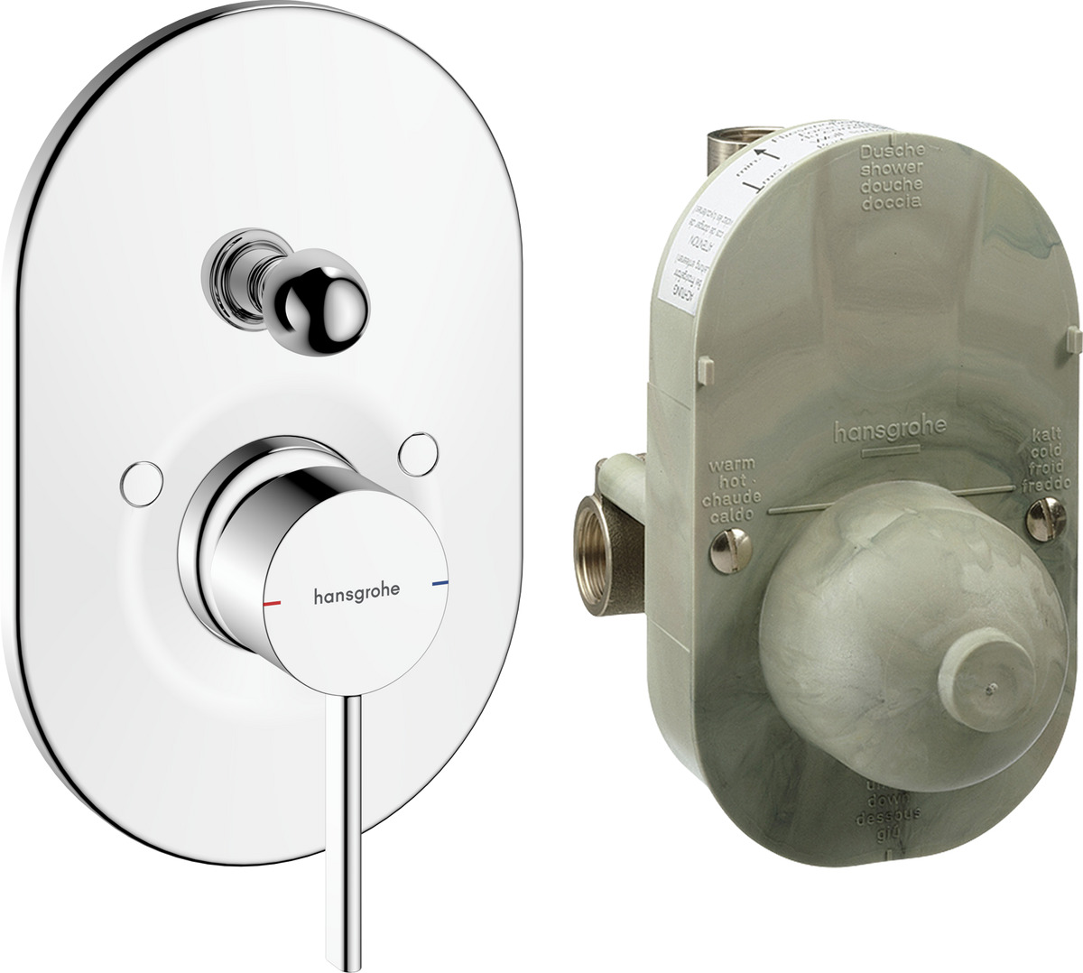 Hansgrohe Zesis S baterie cadă-duș ascuns crom 74418000