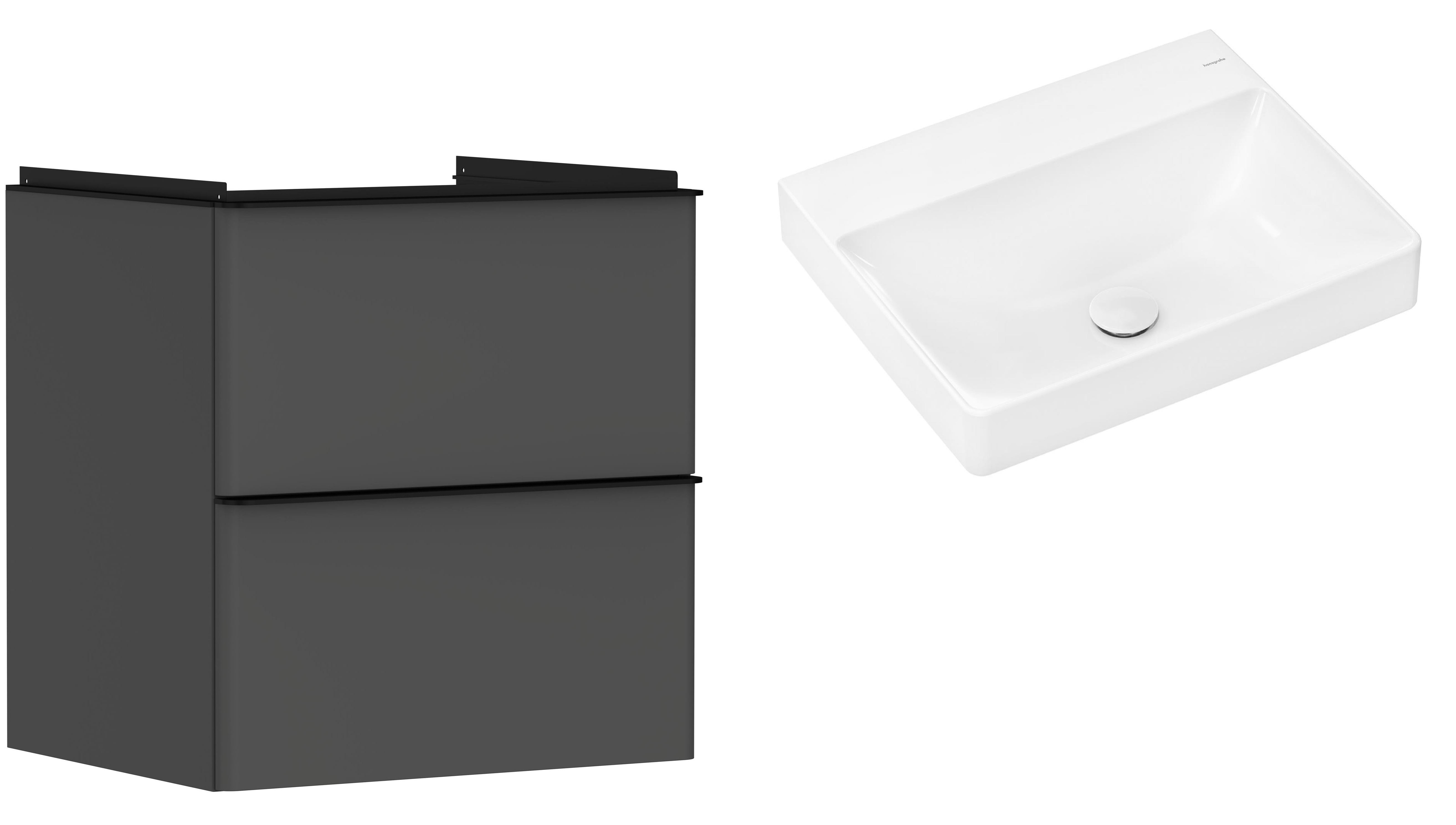 Set dulap Hansgrohe Xelu Q 54024670, lavoar Hansgrohe Xelu Q 61017450