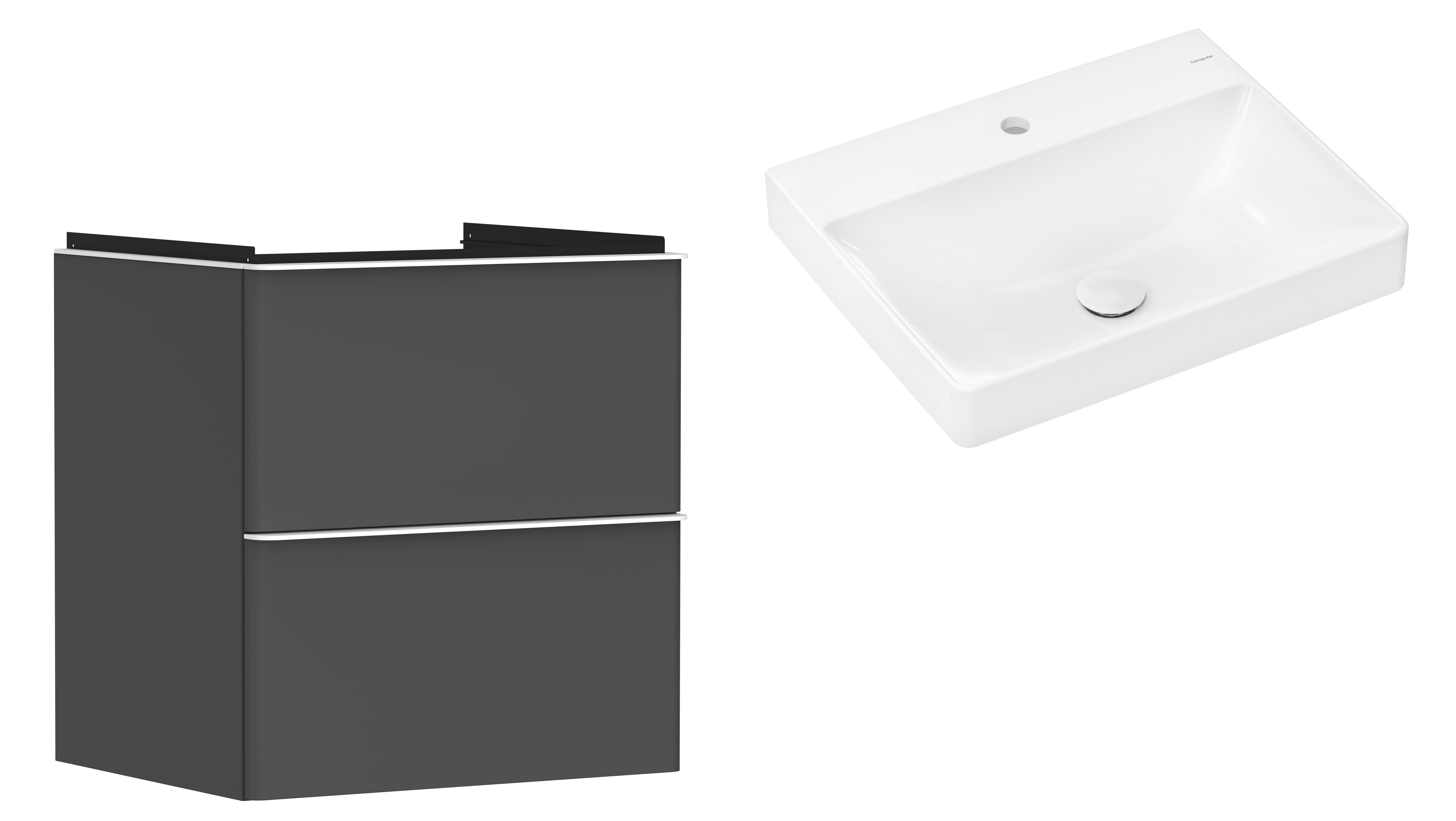 Set dulap Hansgrohe Xelu Q 54024700, lavoar Hansgrohe Xelu Q 61016450