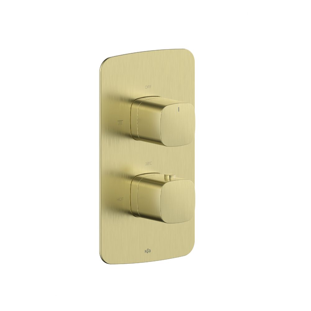 KFA Armatura Malaga baterie de duș ascuns cu termostat auriu 5759-001-31