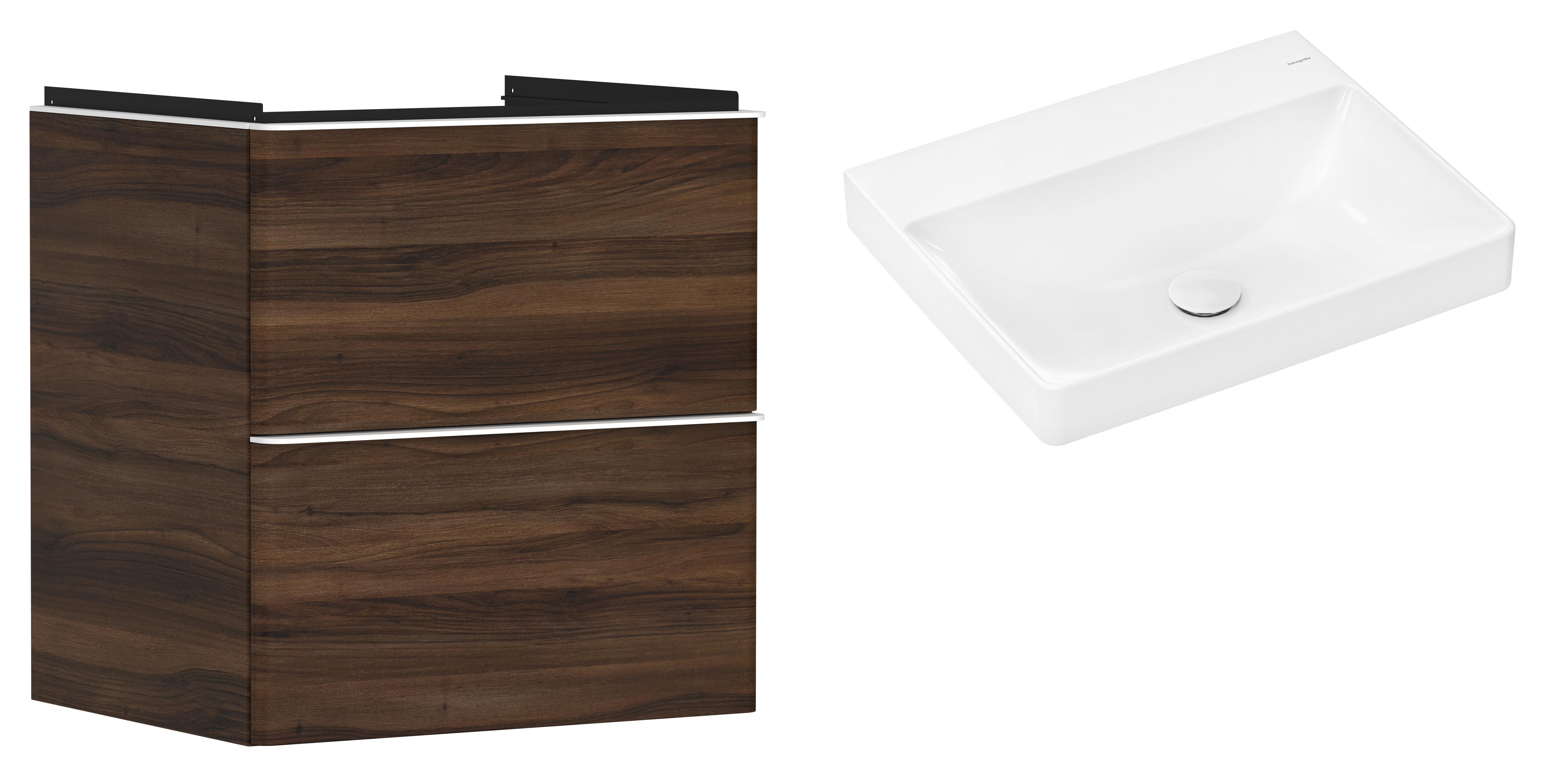 Set dulap Hansgrohe Xelu Q 54026700, lavoar Hansgrohe Xelu Q 61017450