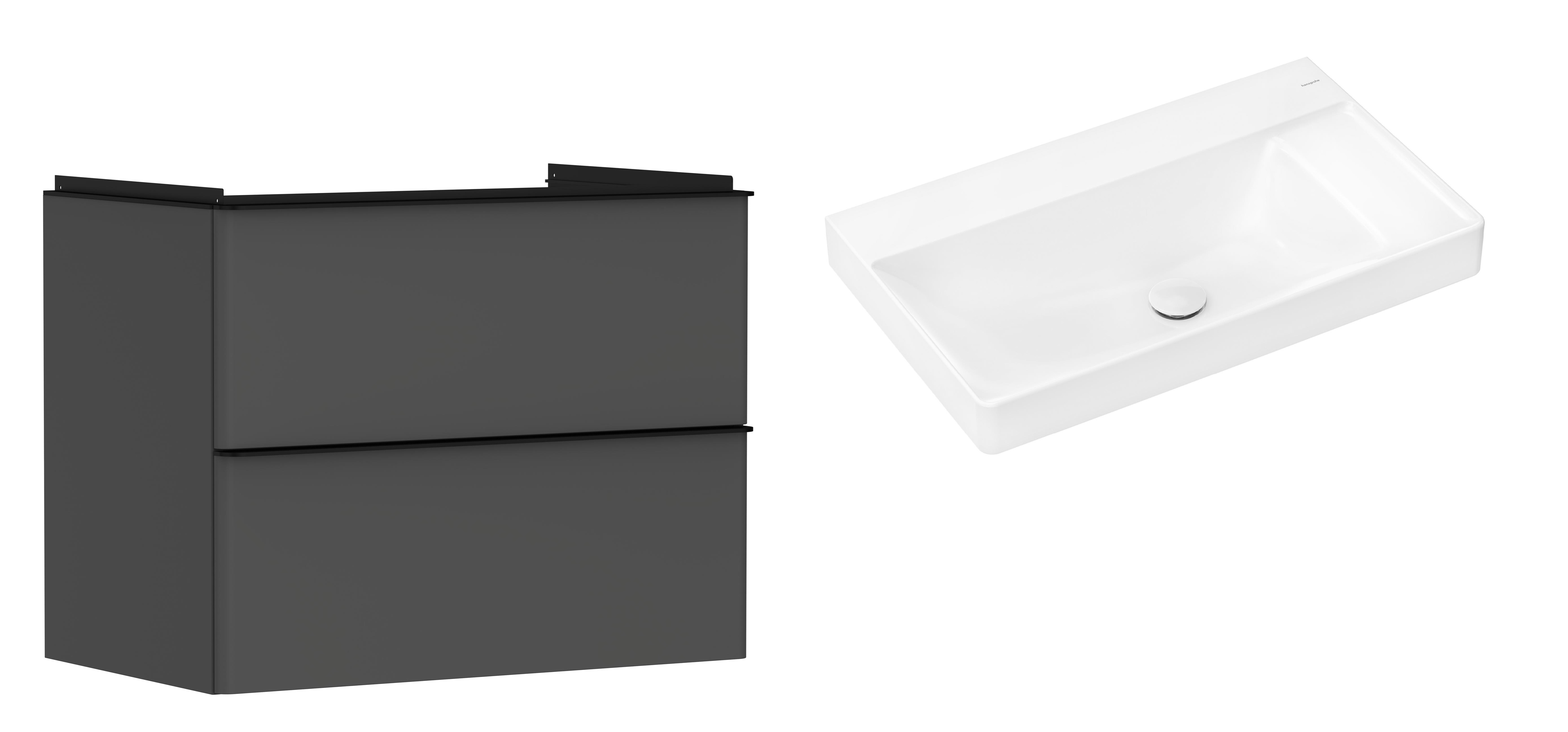 Set dulap Hansgrohe Xelu Q 54028670, lavoar Hansgrohe Xelu Q 61026450