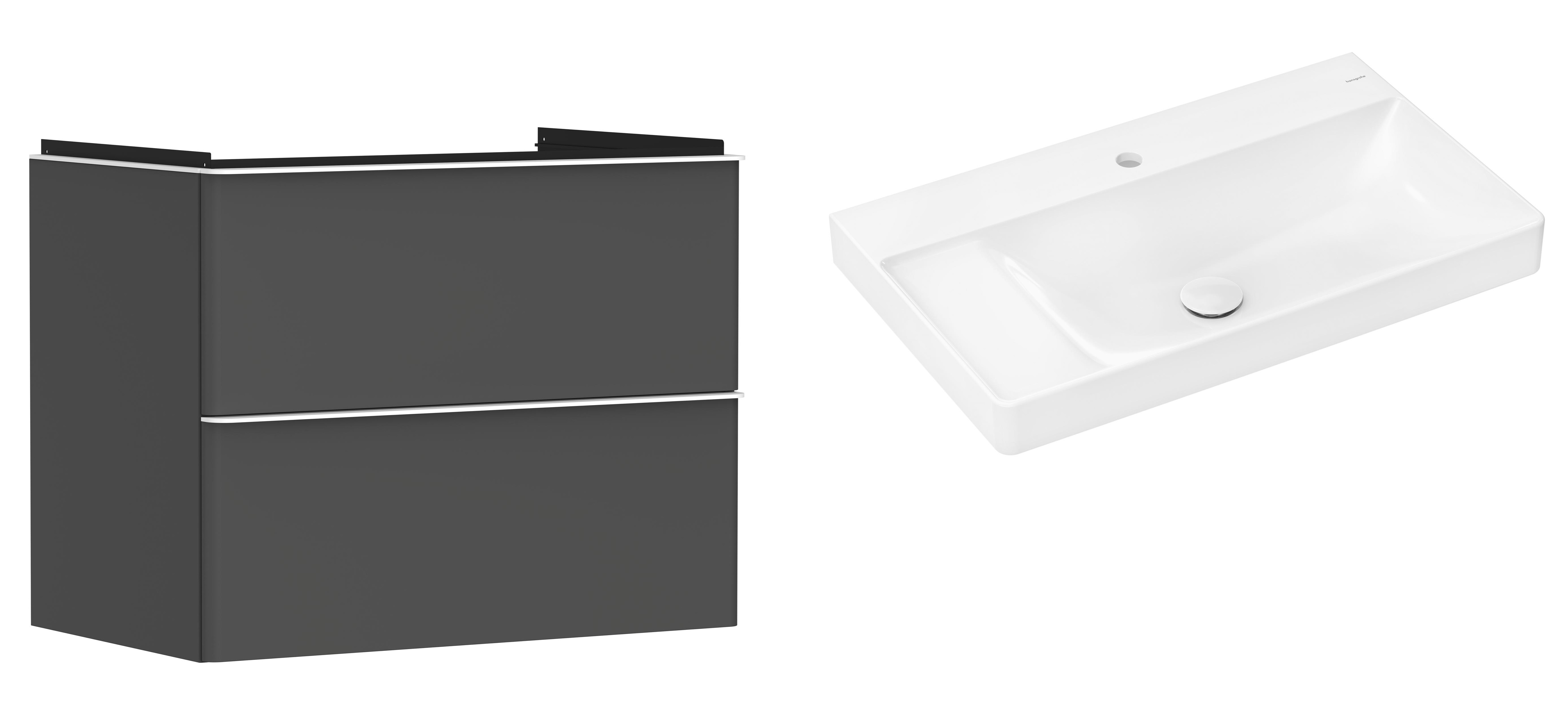 Set dulap Hansgrohe Xelu Q 54028700, lavoar Hansgrohe Xelu Q 61030450