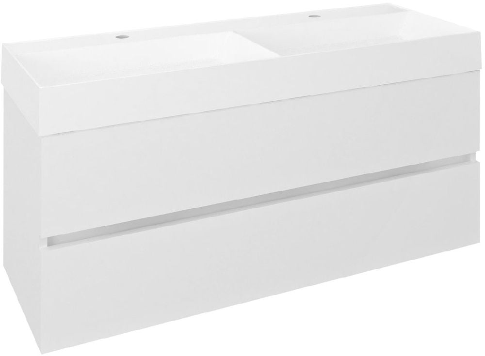 Sapho Odetta dulap 118x43.5x50 cm sub chiuveta pe perete alb DT120-3030