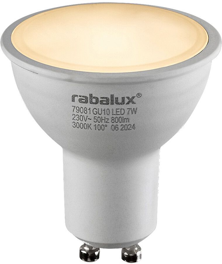 Rabalux Smd-Led bec cu led 1x7 W 3000 K GU10 79081