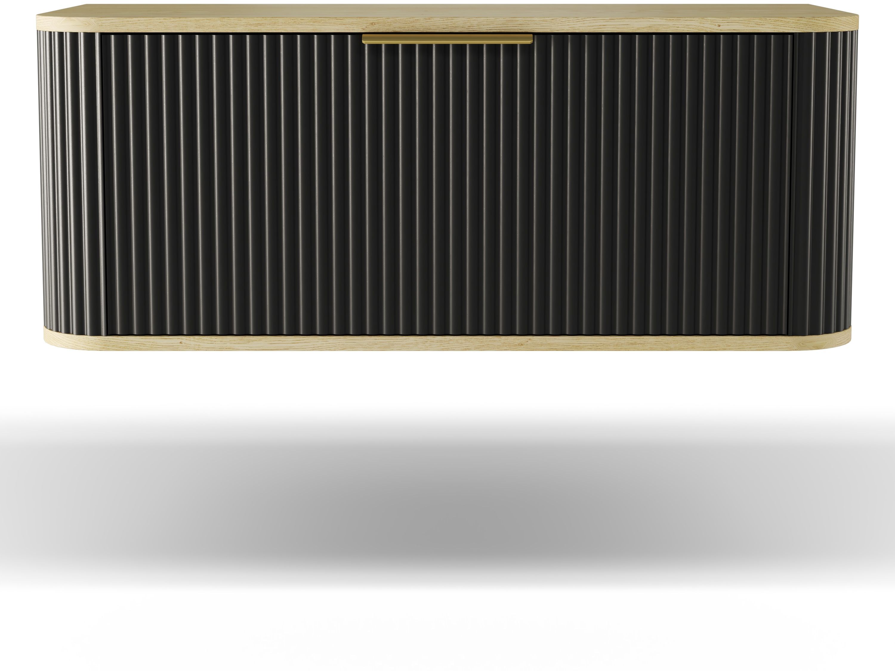 Strama Rivela dulap 80x46x40 cm sub chiuveta pe perete negru 49.101.07