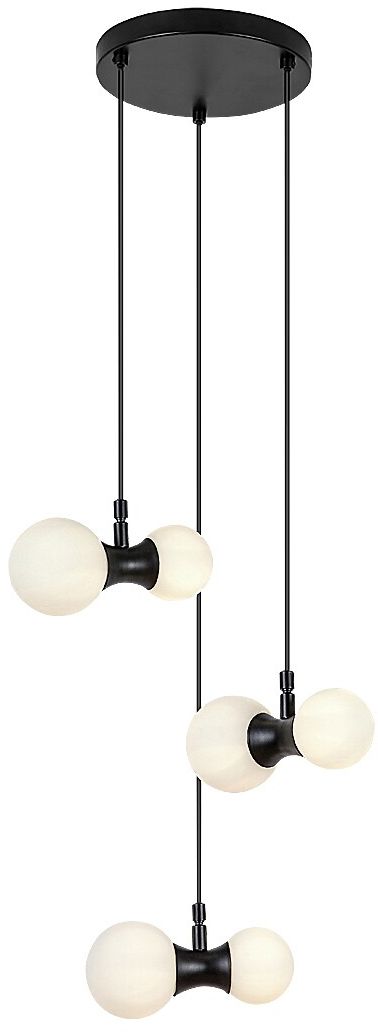 Rabalux Lition lampă suspendată 6x28 W alb-negru 72300