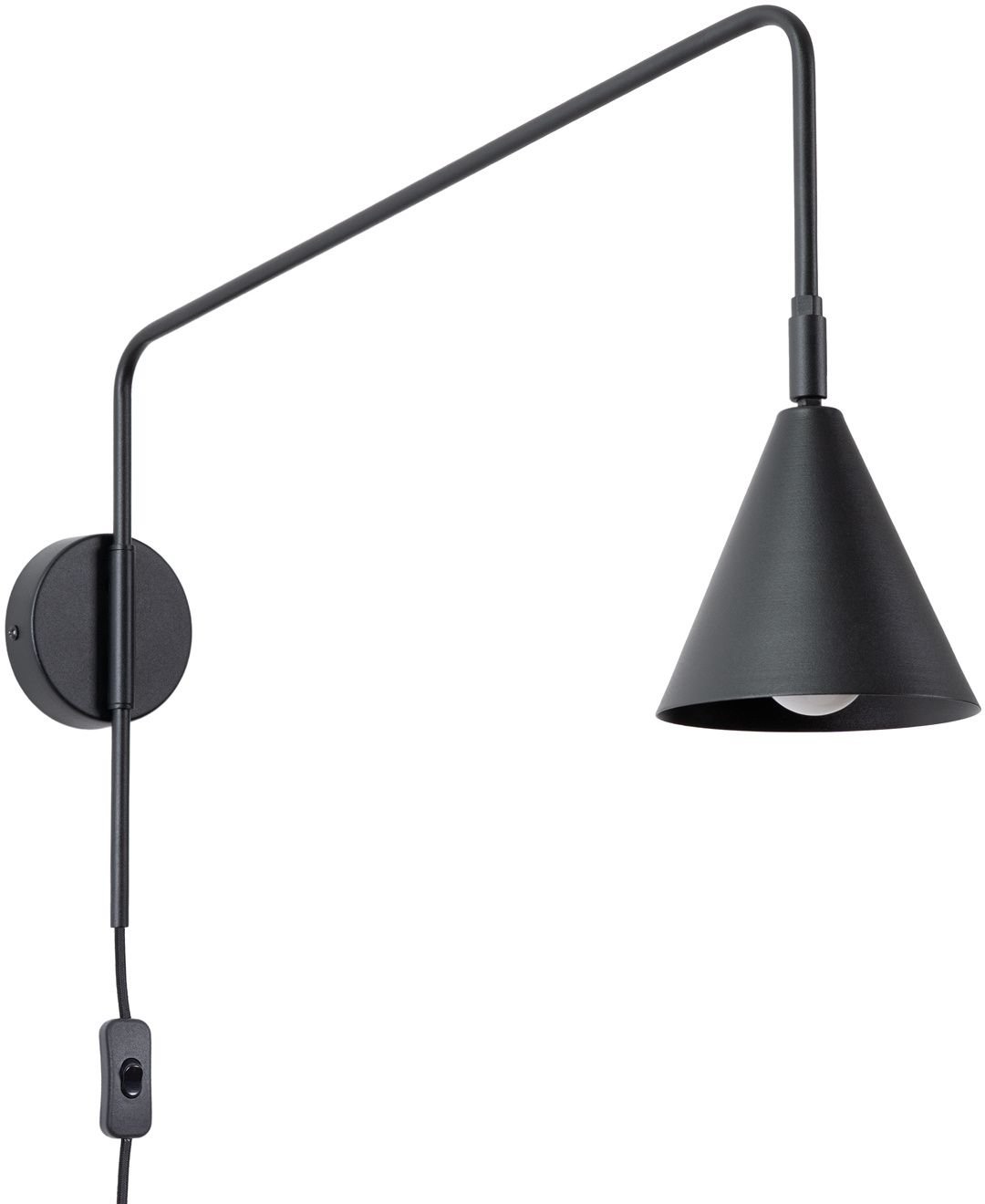 Sollux Lighting Nox lampă de perete 1x10 W negru SL.1697