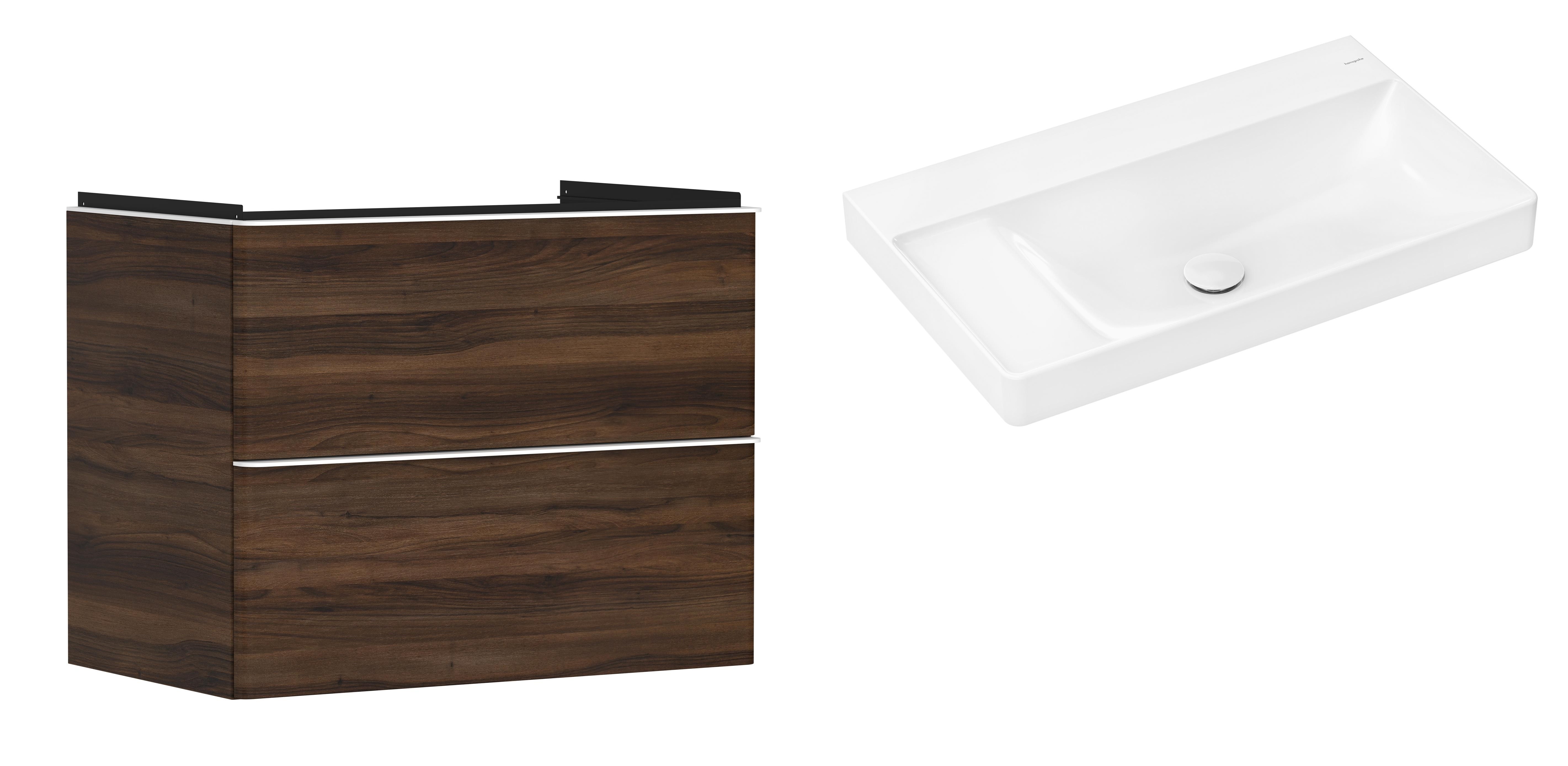 Set dulap Hansgrohe Xelu Q 54030700, lavoar Hansgrohe Xelu Q 61032450