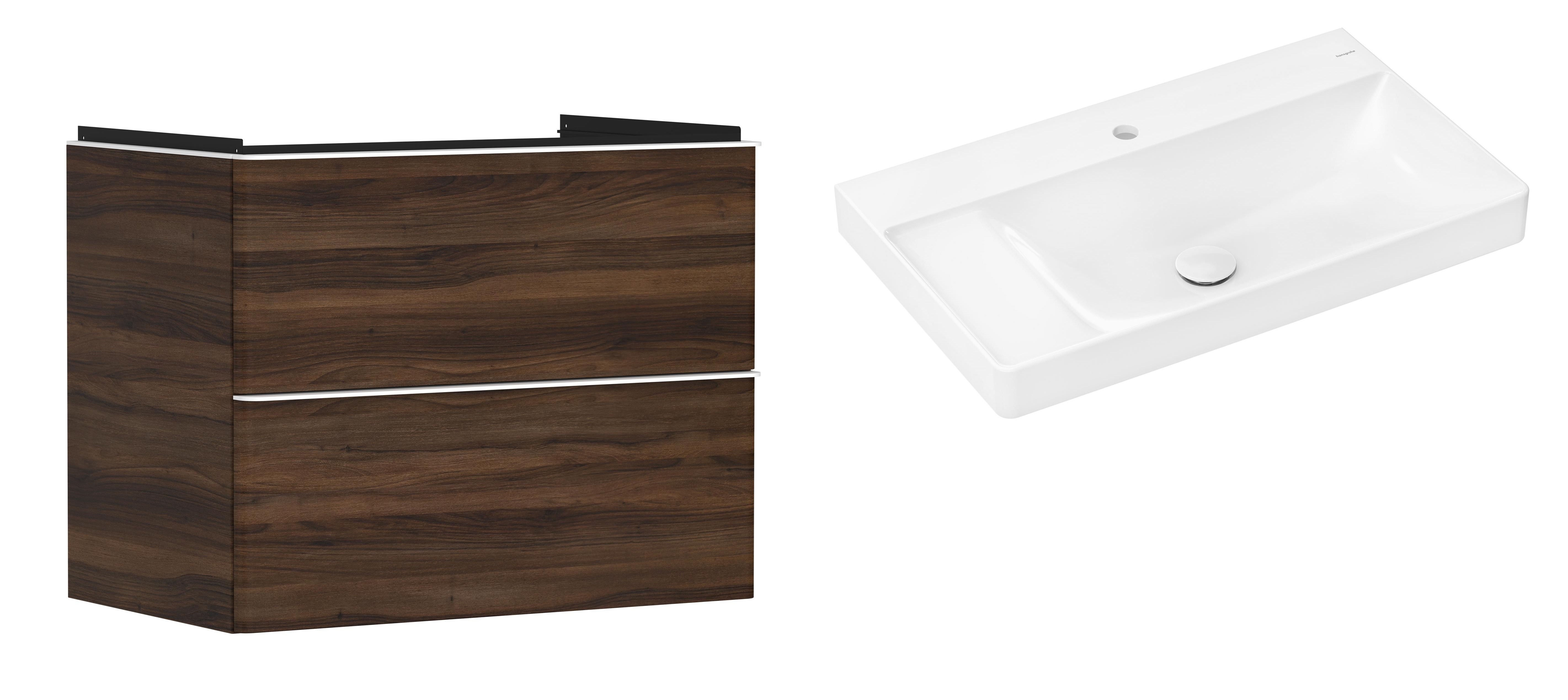 Set dulap Hansgrohe Xelu Q 54030700, lavoar Hansgrohe Xelu Q 61030450