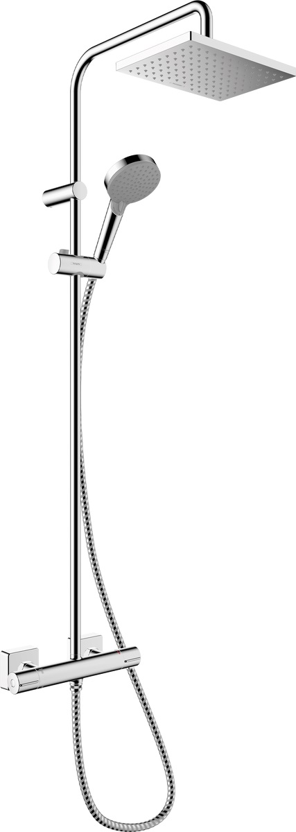 Hansgrohe Vernis Shape set de duș perete cu termostat cu duș de ploaie crom 26097000
