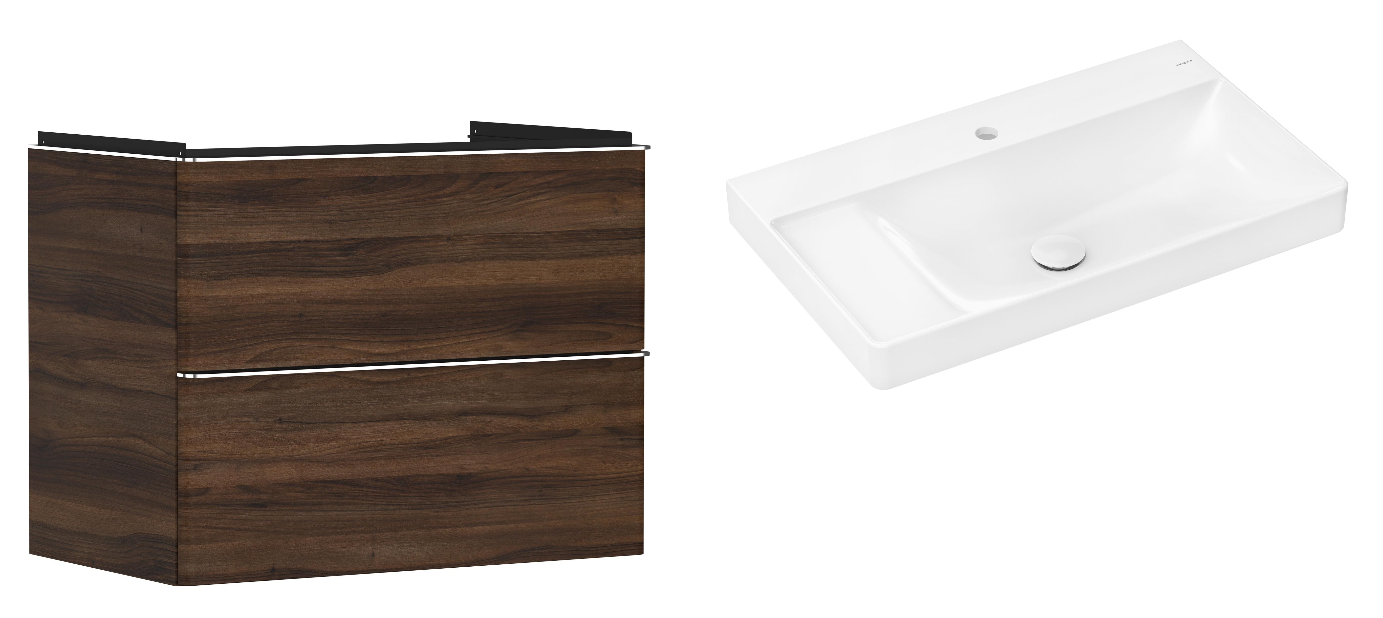 Set dulap Hansgrohe Xelu Q 54030000, lavoar Hansgrohe Xelu Q 61030450