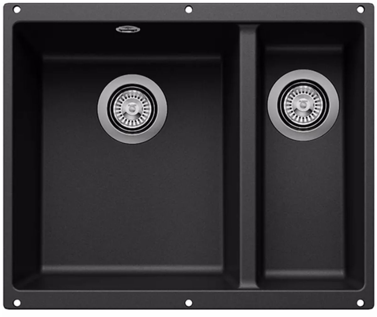 Blanco Rotan chiuvetă din granit 52.5x40 cm negru 526096