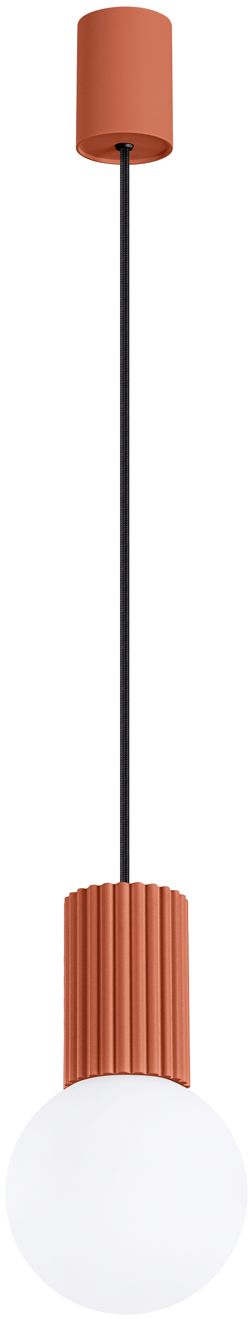 Sollux Lighting Halo lampă suspendată 1x8 W alb-roșu SL.1729