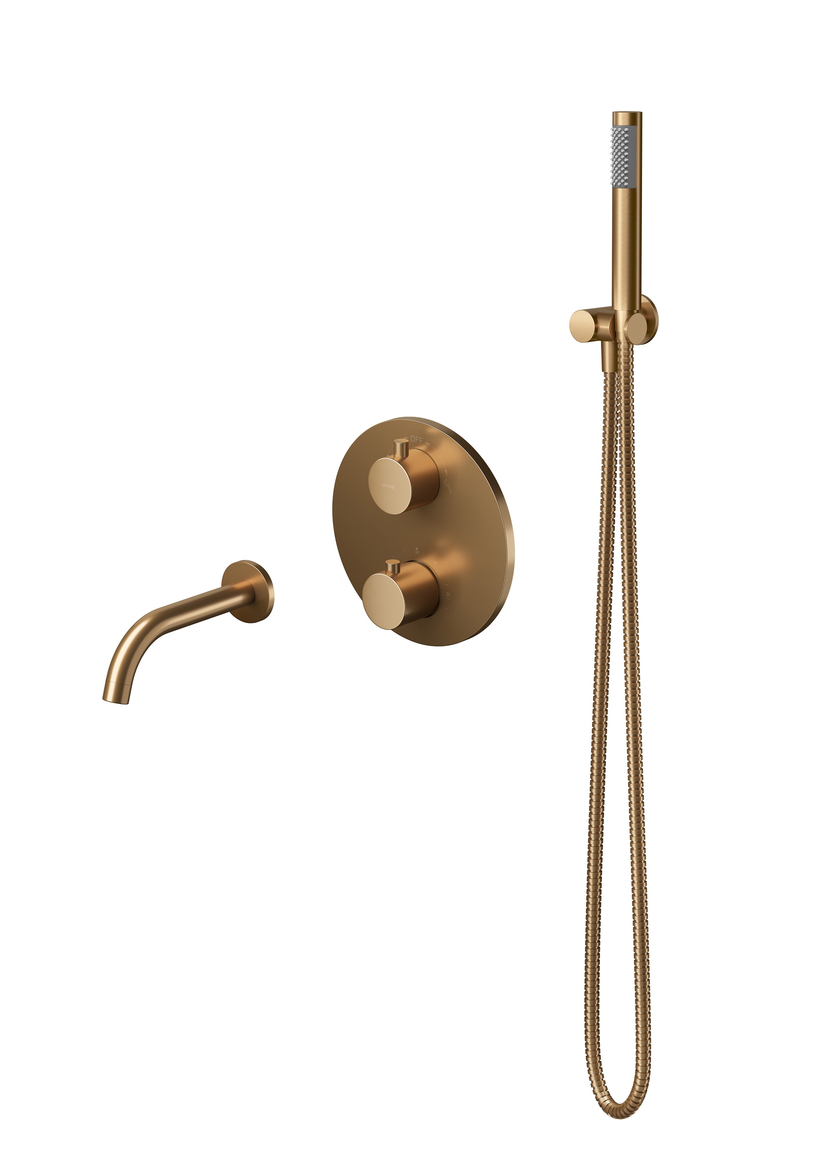 Cersanit Zen set de duș ascuns cu termostat cupru S952-054