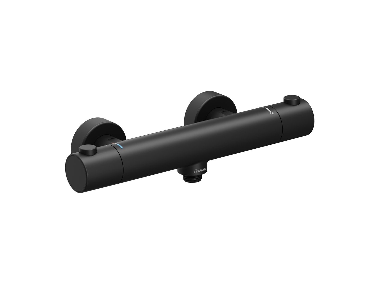 Ravak Puri baterie de duș perete cu termostat negru X070188