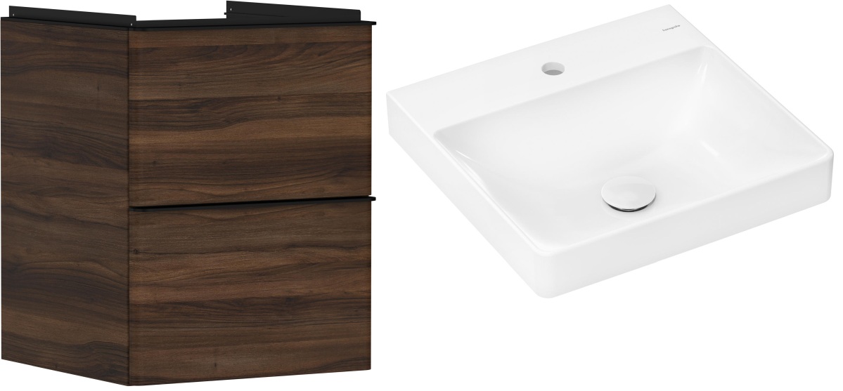 Set dulap Hansgrohe Xelu Q 54022670, lavoar Hansgrohe Xelu Q 61012450