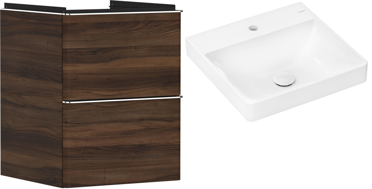 Set dulap Hansgrohe Xelu Q 54022000, lavoar Hansgrohe Xelu Q 61012450