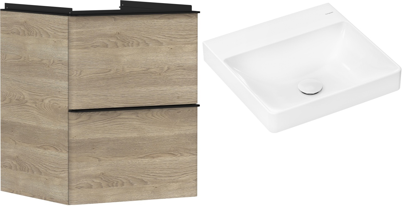 Set dulap Hansgrohe Xelu Q 54021670, lavoar Hansgrohe Xelu Q 61013450