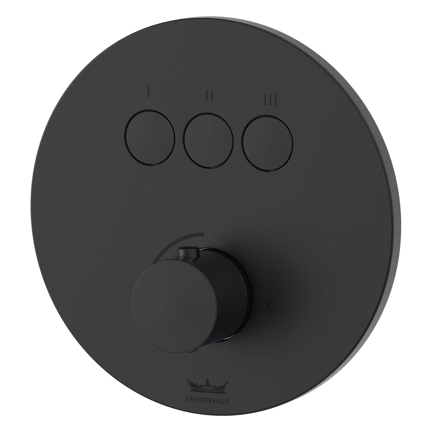 Kronenbach Smart Push baterie cadă-duș ascuns negru 19043003SM