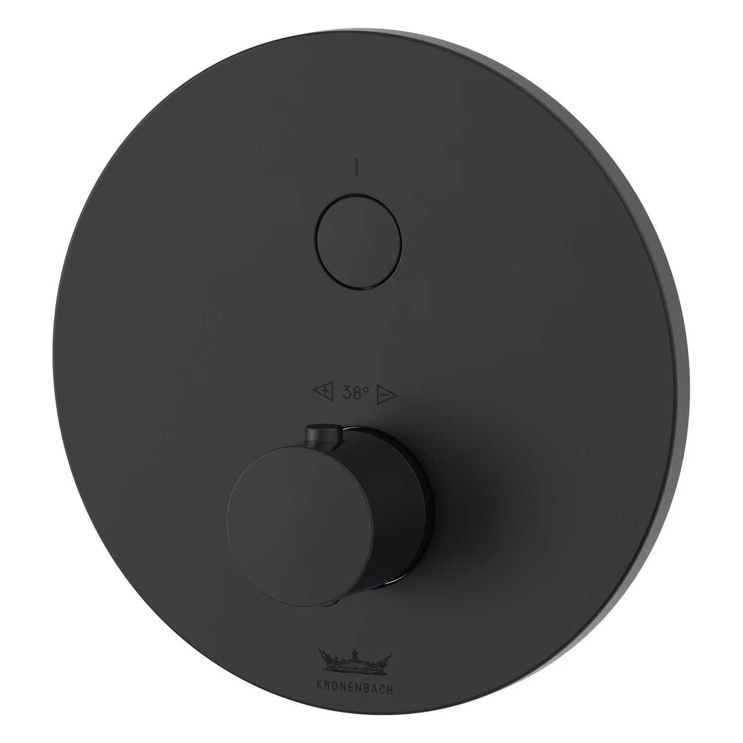 Kronenbach Smart Push baterie de duș ascuns cu termostat negru 19044001SM