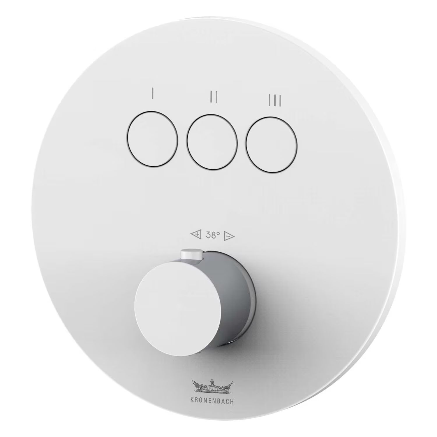 Kronenbach Smart Push baterie cadă-duș ascuns cu termostat alb 19044003WM