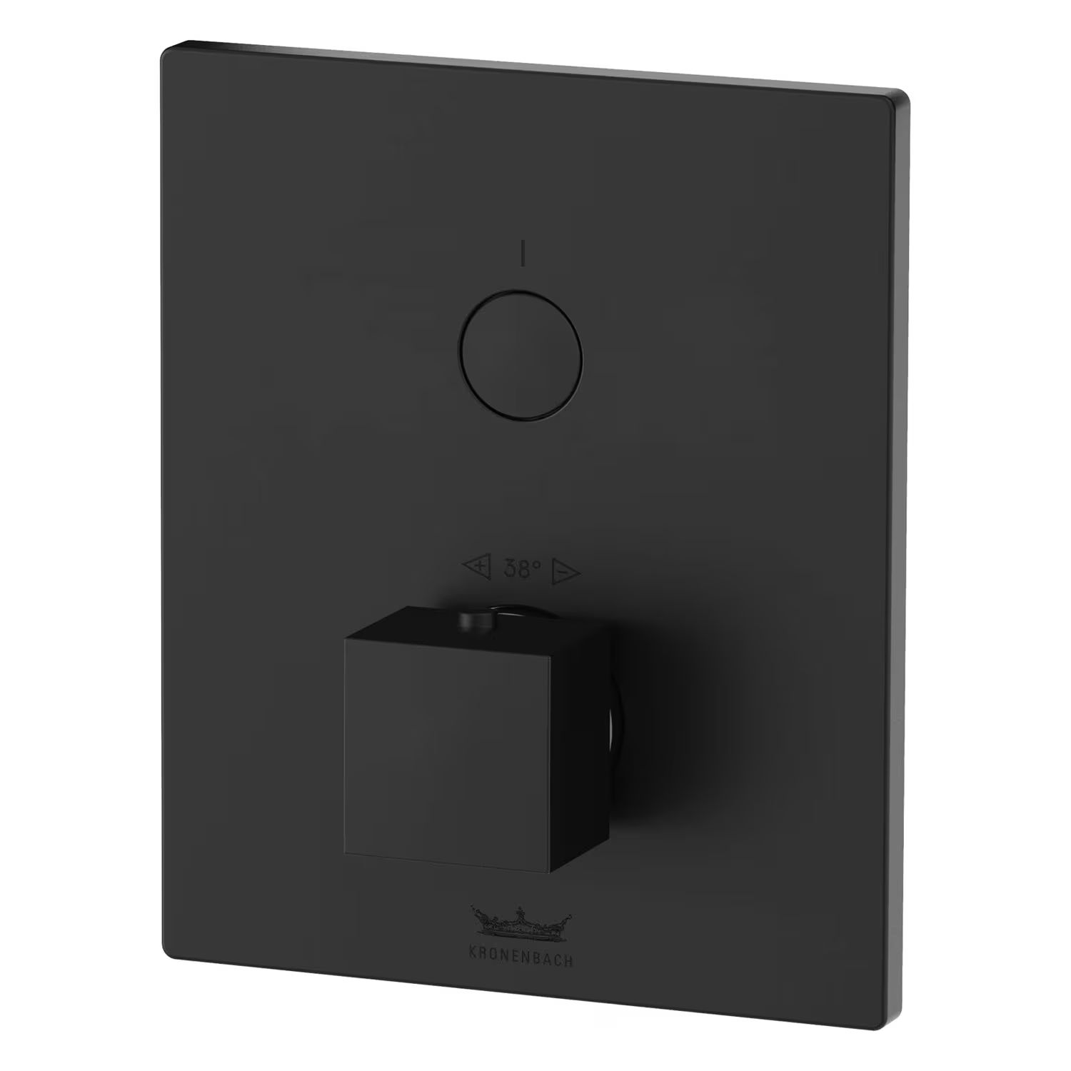 Kronenbach Smart Push baterie de duș ascuns cu termostat negru 19046001SM