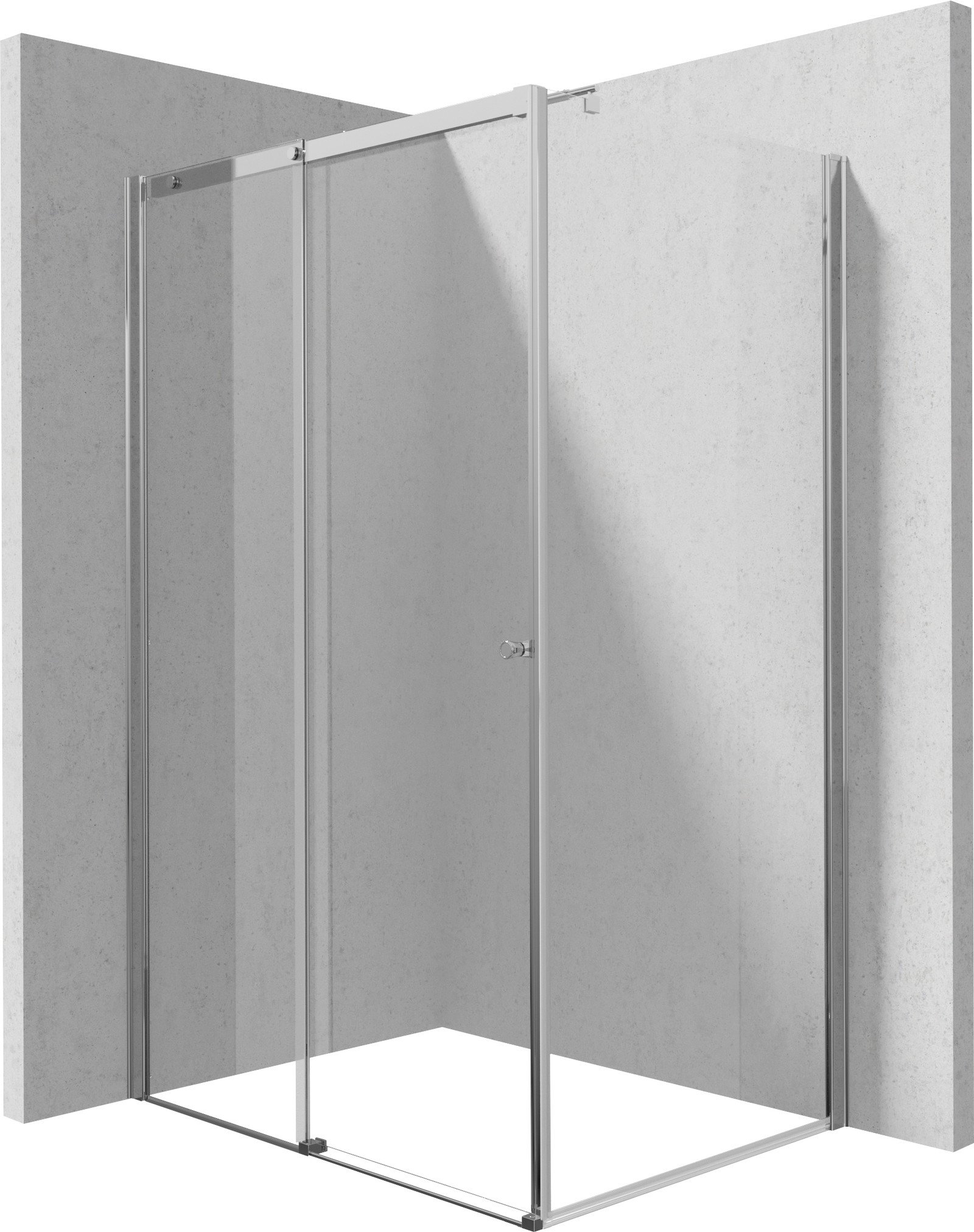 Deante Kerria Plus cabină de duș 120x90 cm dreptunghiular crom luciu/sticlă transparentă KKN0P12S09