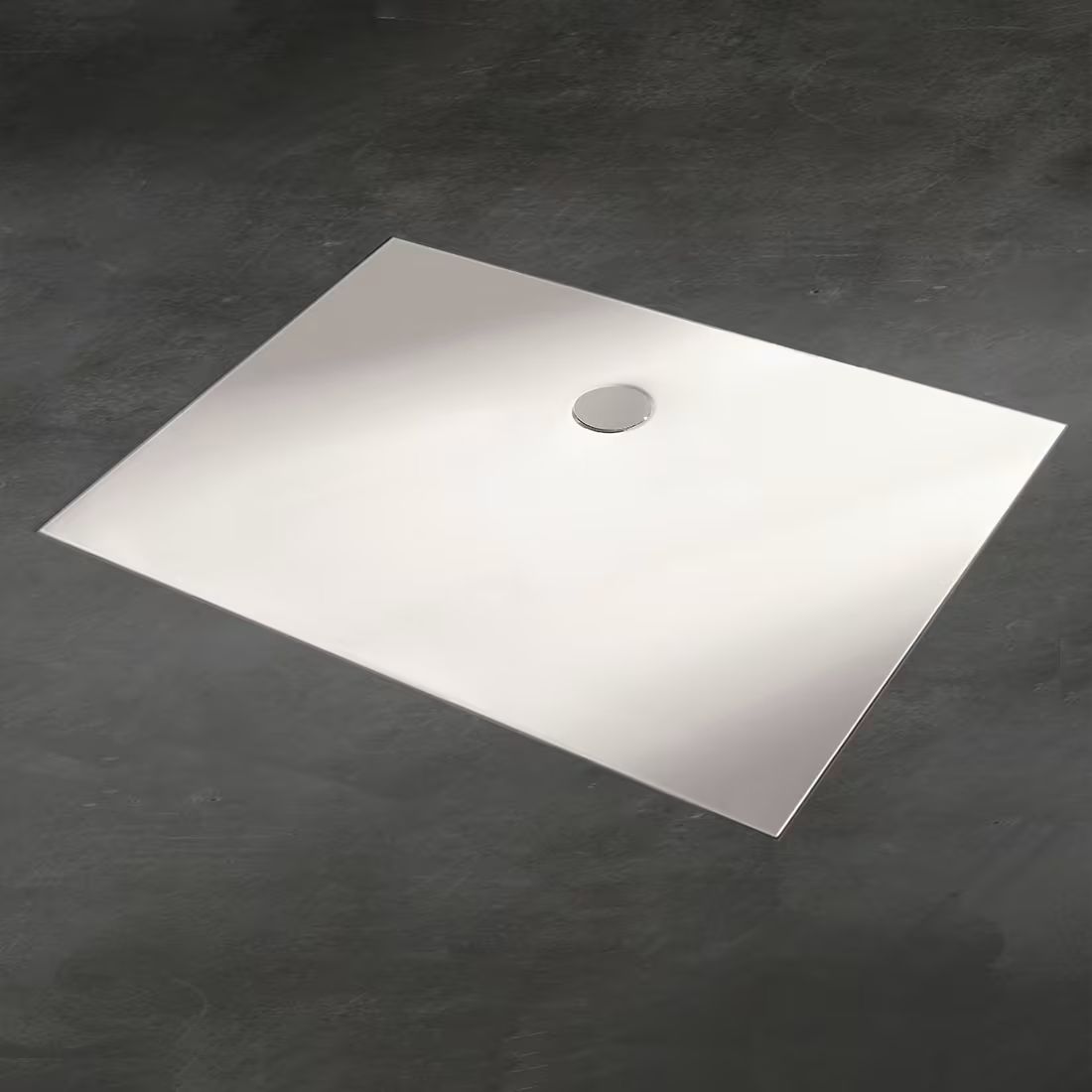 Kronenbach Cube cădiță de duș dreptunghiulară 140x80 cm alb KBMD1480