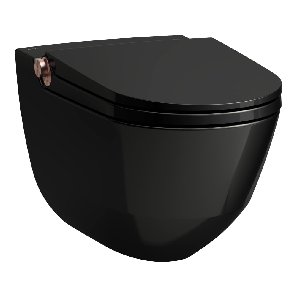 Laufen Cleanet Riva toaletă cu spălare agăţat fără margine negru H8206910240001