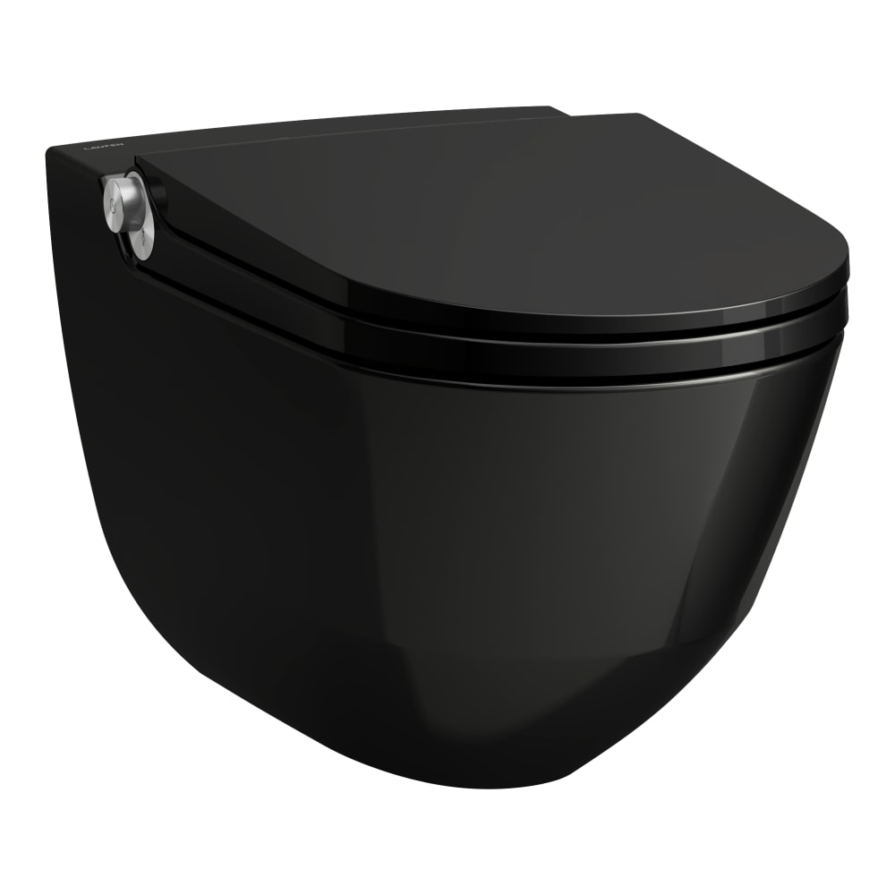 Laufen Cleanet Riva toaletă cu spălare agăţat fără margine negru H8206910600001