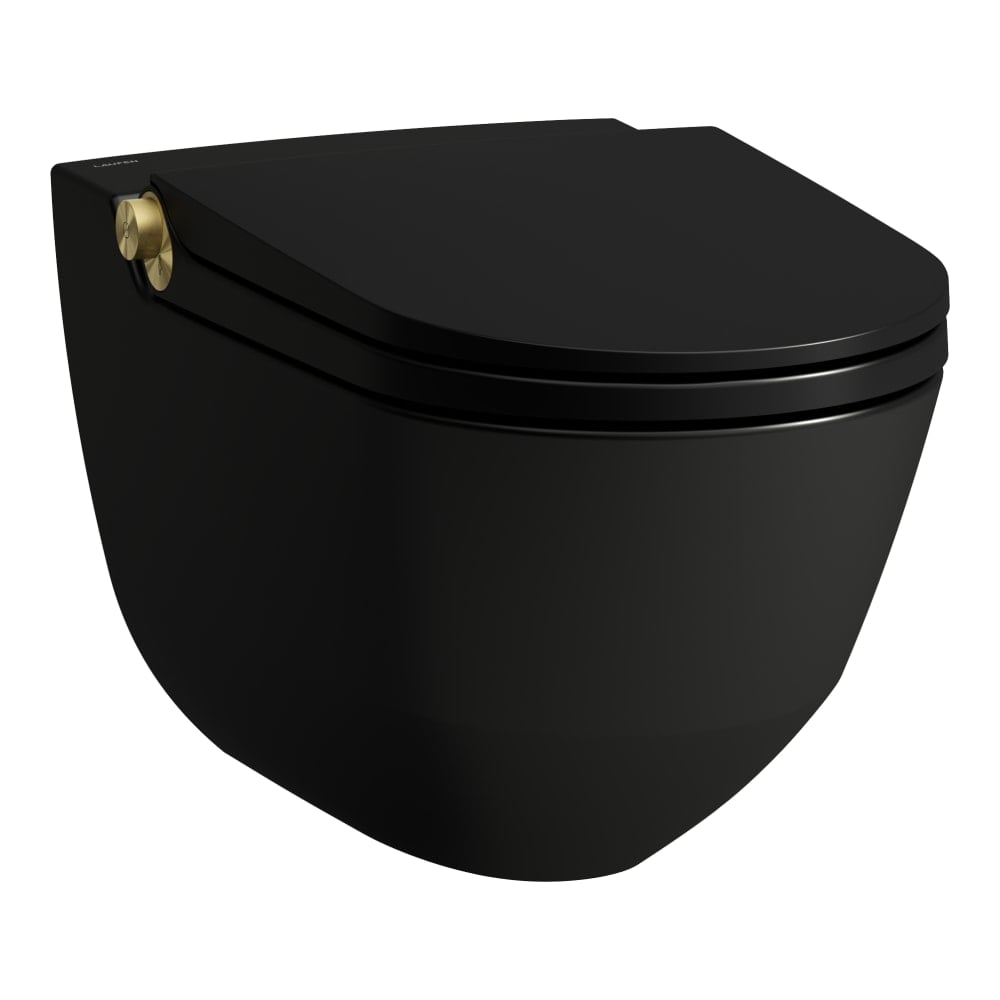 Laufen Cleanet Riva toaletă cu spălare agăţat fără margine negru H8206917180001
