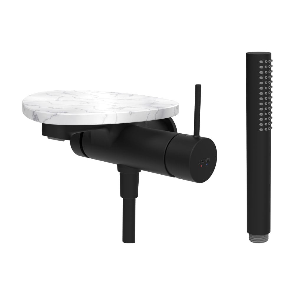 Laufen Ada baterie cadă-duș perete negru-alb HF506765515060