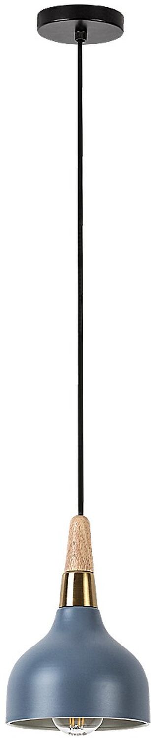 Rabalux Drusilla lampă suspendată 1x40 W negru-auriu-gri/frasin-lemn 72135