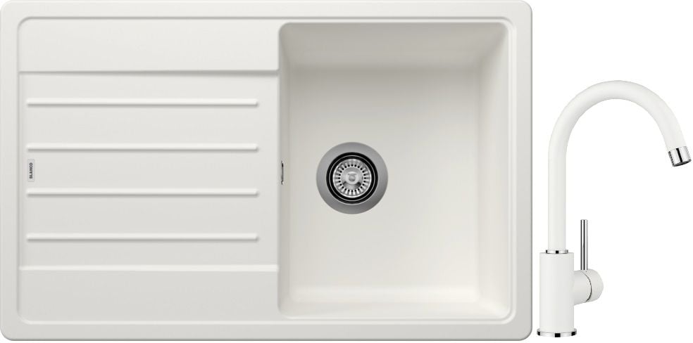 Set chiuvetă din granit Blanco Legra 45 S 522203, baterie bucătărie Blanco Mida 519418