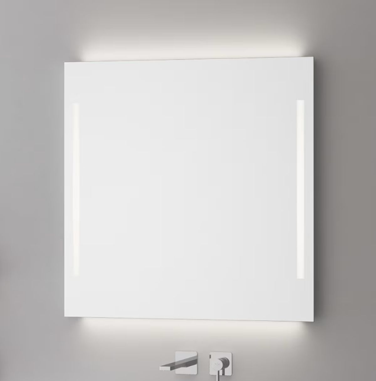 Kronenbach Sun oglindă 60x70 cm dreptunghiular cu iluminare argint US607082KBSNLEDN