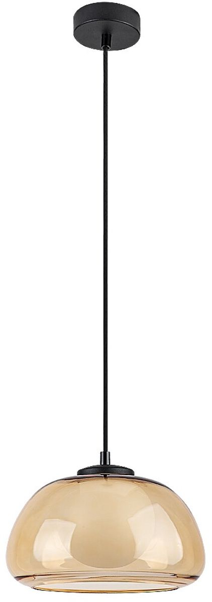 Rabalux Elowen lampă suspendată 1x5 W alb-negru-chihlimbar 72273