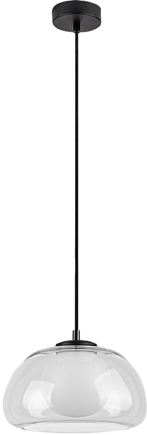 Rabalux Elowen lampă suspendată 1x5 W alb-negru-transparent 72274