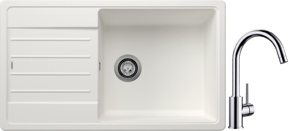 Set chiuvetă din granit Blanco Legra XL 6 S 523328, baterie bucătărie Blanco Mida 517742