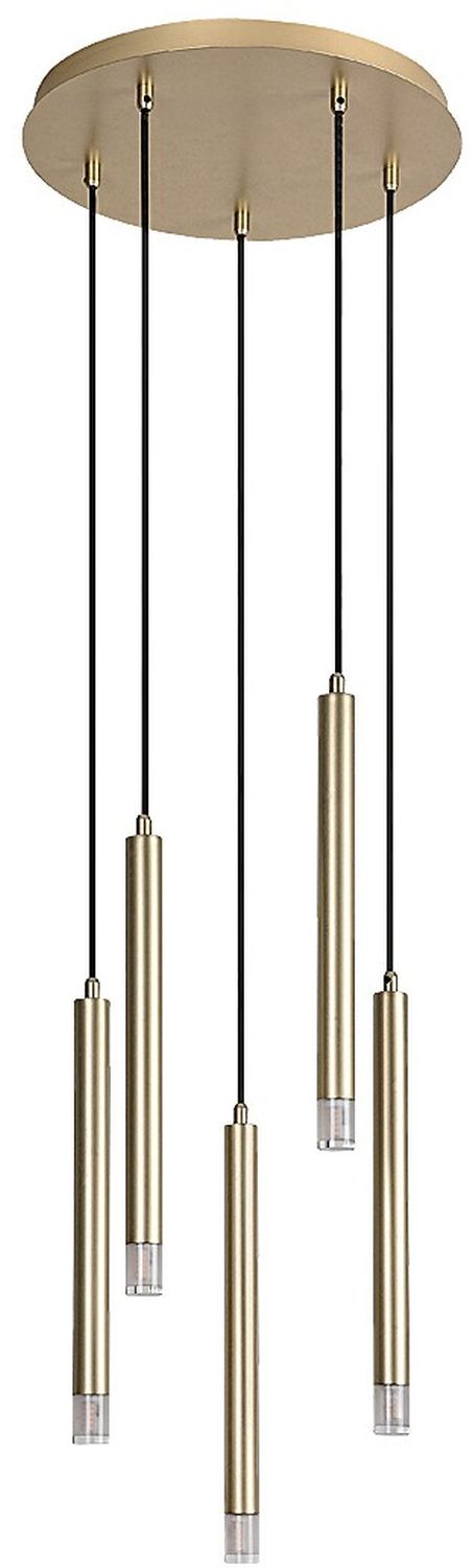 Rabalux Ramira lampă suspendată 5x5 W transparent-auriu 72361