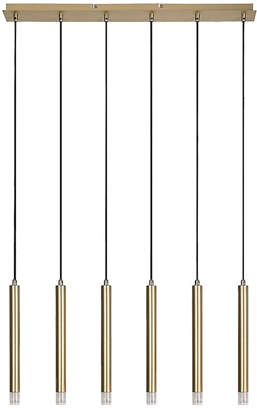 Rabalux Ramira lampă suspendată 6x5 W transparent-auriu 72363