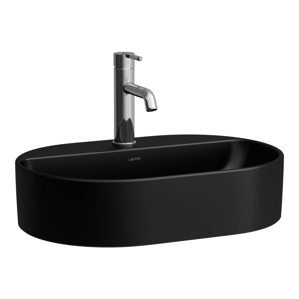 Laufen Savoy lavoar 55x38 cm ovale de blat negru H8129457161041