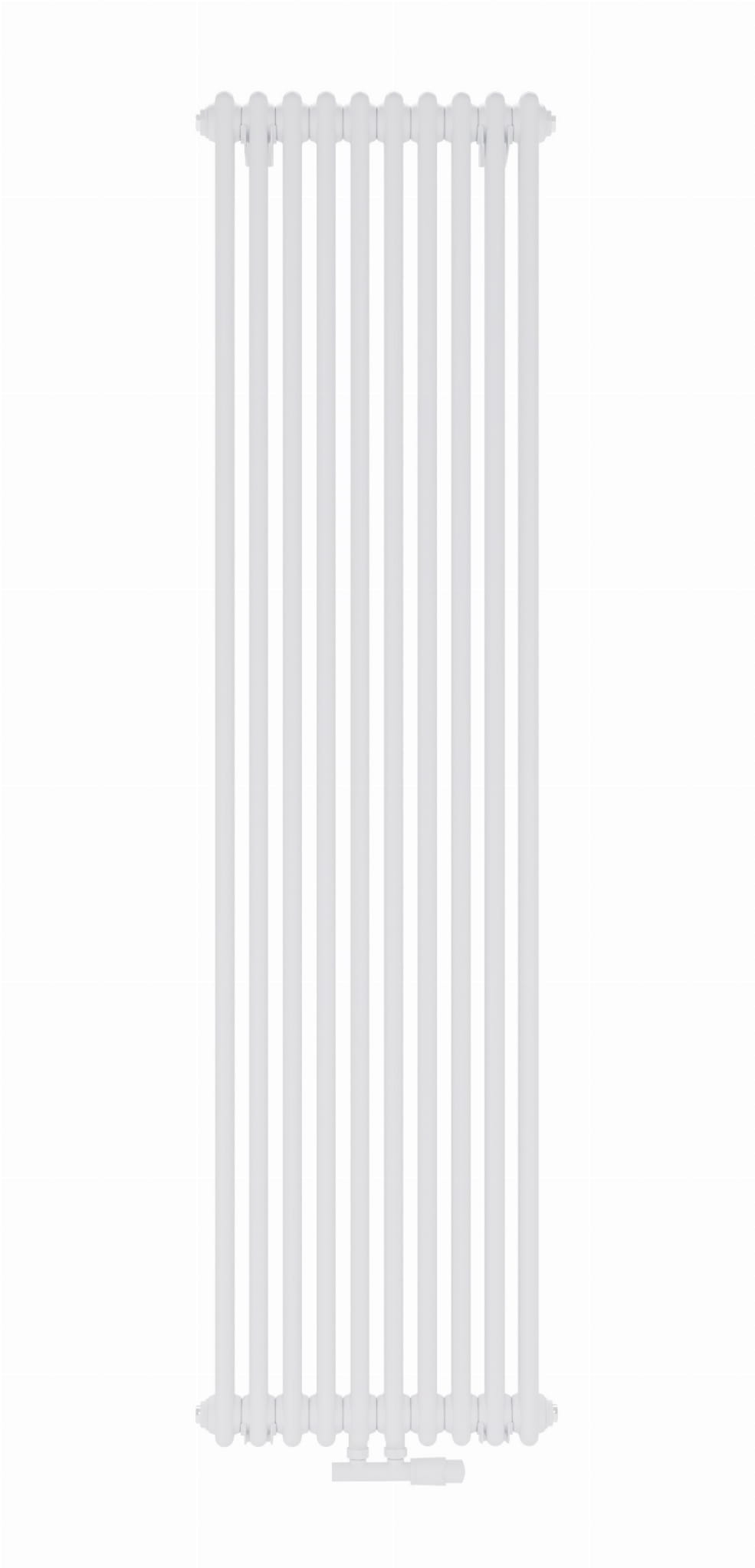 Luxrad Columnus 2 calorifer decorativ 200x56 cm podłączenie inferior alb COL220005609016ZDC