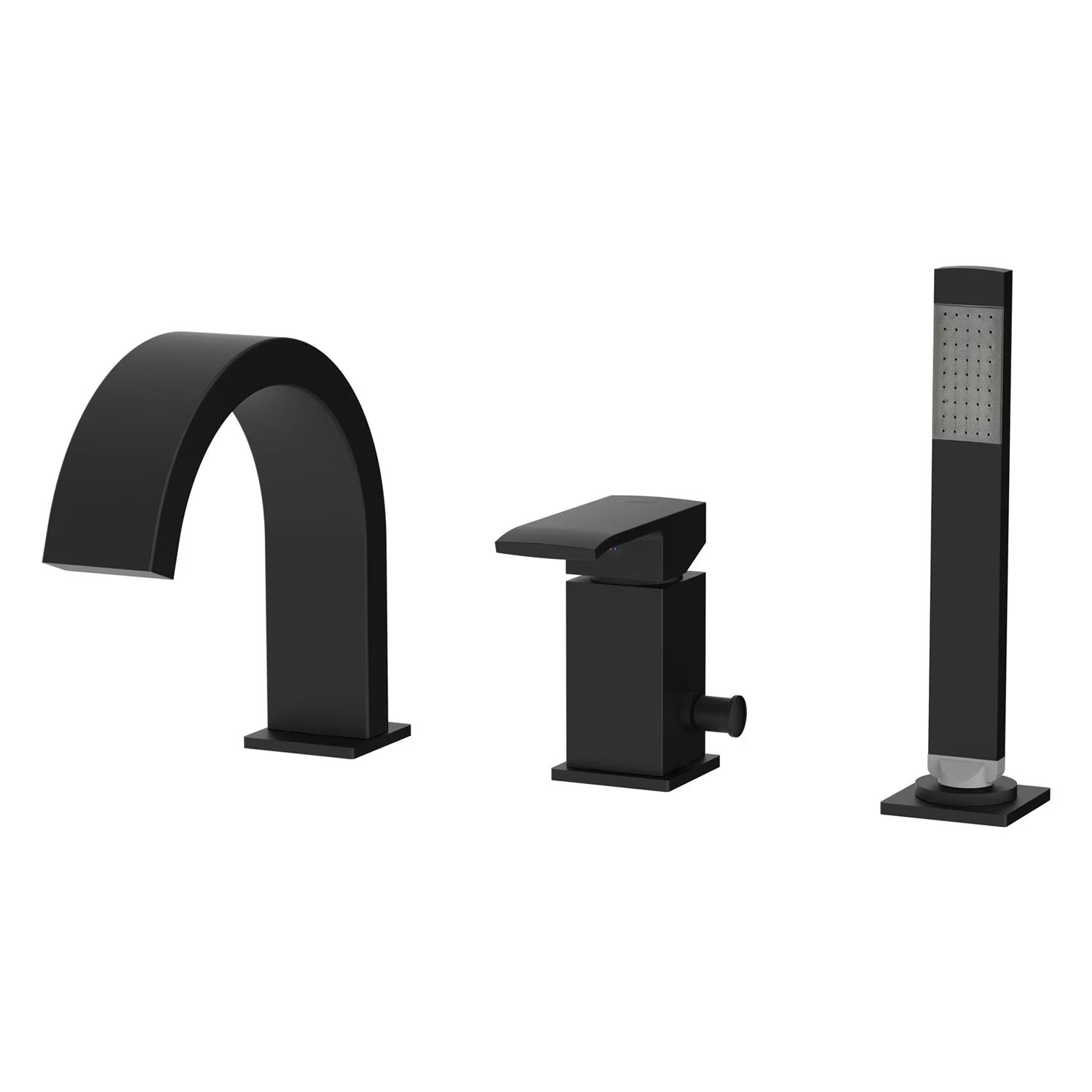 Kronenbach Quara 3.0 baterie cadă-duș cadă negru KB100366C11