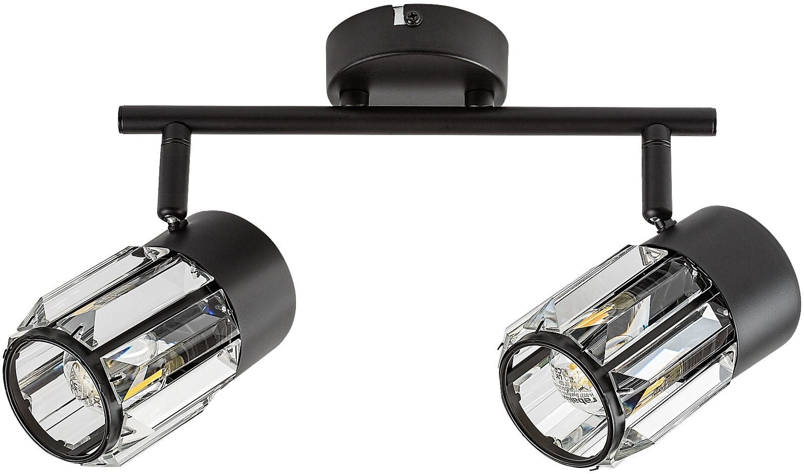 Rabalux Venaro lampă de tavan 2x15 W negru-transparent 73060