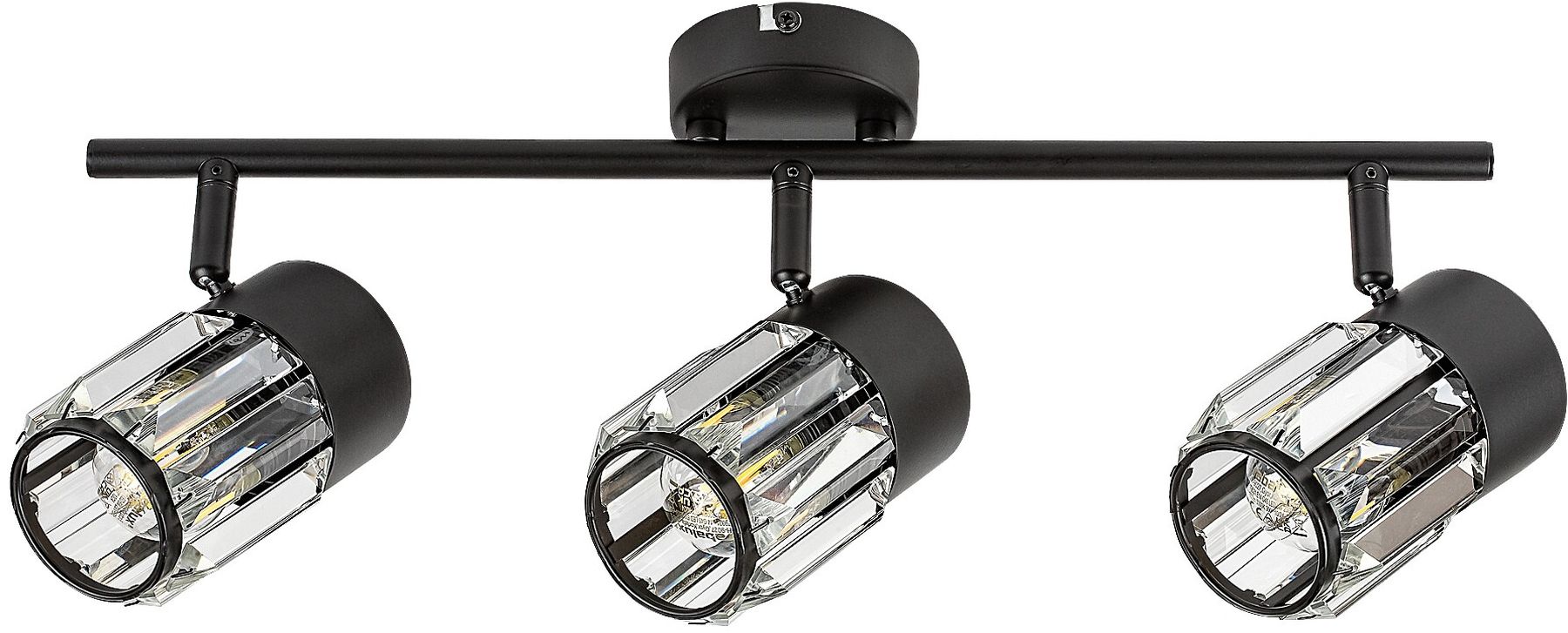 Rabalux Venaro lampă de tavan 3x15 W negru-transparent 73061